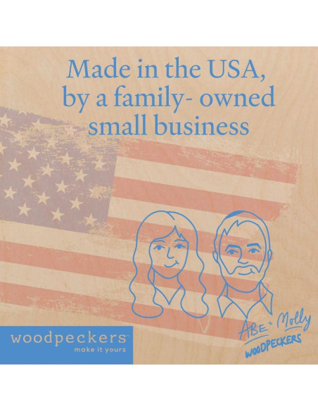 Plantillas de madera en forma de chanclas Woodpeckers 30.48 cm