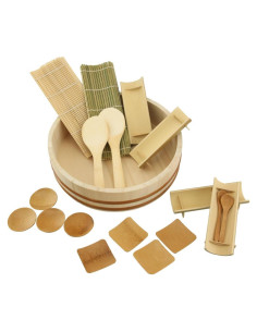 Kit de Sushi BambooMN con Tina Hangiri 10.6" y 19 Piezas