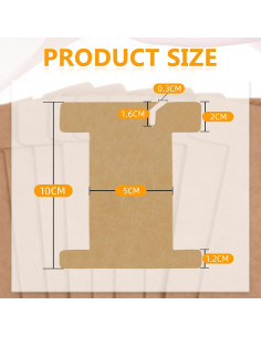 Conjunto de 100 Carretes de Cartón para Hilo de Bordado Gueevin 2