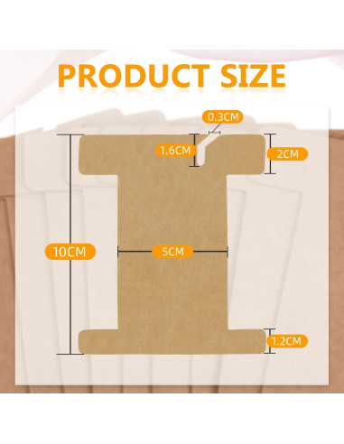 Conjunto de 100 Carretes de Cartón para Hilo de Bordado Gueevin