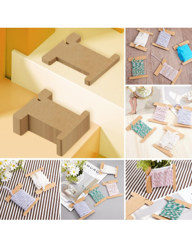 Conjunto de 100 Carretes de Cartón para Hilo de Bordado Gueevin