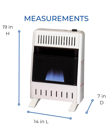 Calefactor a Gas Natural ProCom MN100TBA-B 10000 BTU Blanco