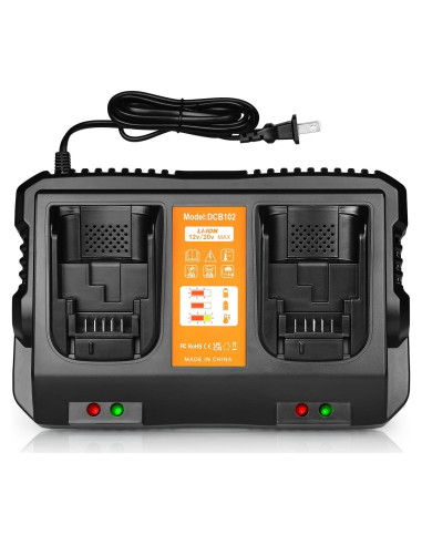 Cargador de Batería TeenPower DCB102 12V 20V Max Carga Rápida