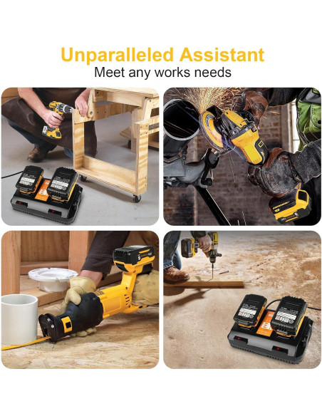 Cargador de Batería TeenPower DCB102 12V 20V Max Carga Rápida