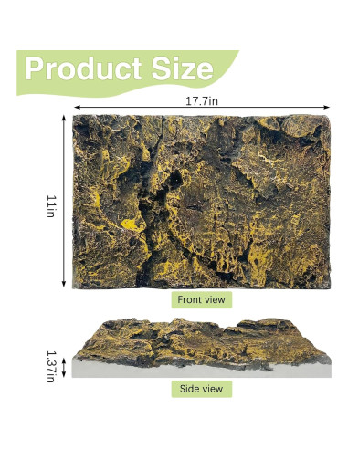 Fondo de Terrario 3D Hamiledyi Roca Falsa 45x28 cm