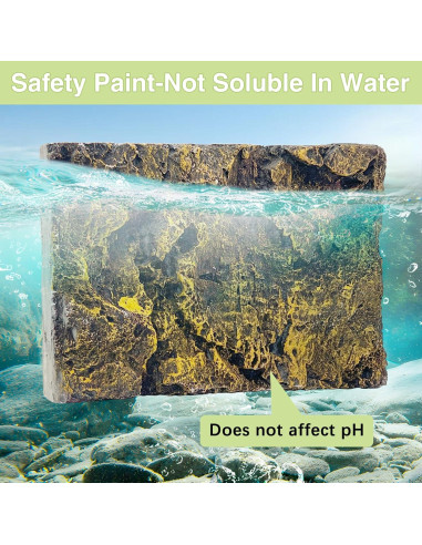 Fondo de Terrario 3D Hamiledyi Roca Falsa 45x28 cm