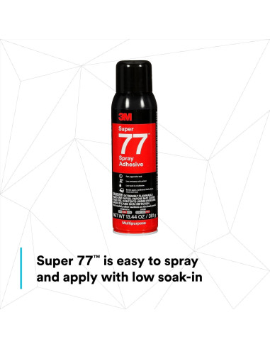 Adhesivo en Spray 3M Super 77 381 g para Papel y Tela