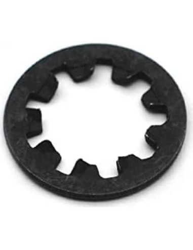 SAPHUE 12 Tuercas y Arandelas para Guitarra 1/4" Acero