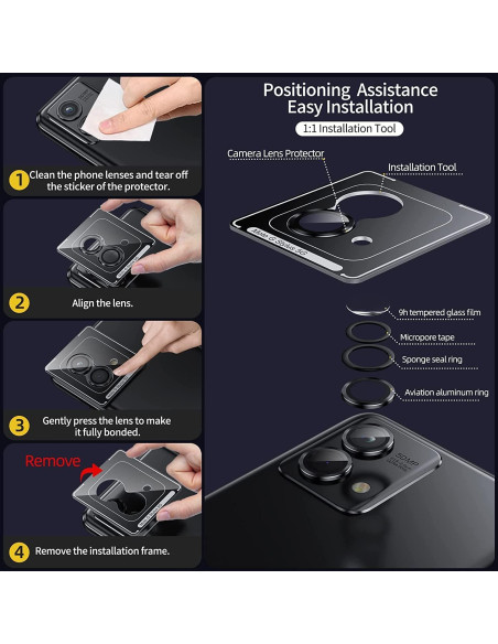 Protector de Lentes de Cámara MOOISVS para Moto G Stylus 5G 2024 - Pack de 2