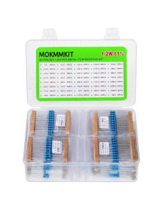 Kit de Resistencias MOKMMKIT 1200 Piezas 1 Ohm-1M Ohm 1/2W +/-1%
