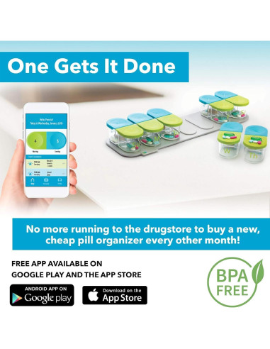 Organizador de Pastillas Semanal Sagely Smart XL - 7 Días AM/PM