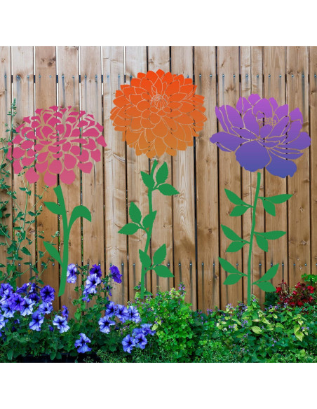 Plantillas de Flores Reutilizables Homeplus007 9 Piezas 35.6 cm Plantillas de Flores Reutilizables Homeplus007 9 Piezas 35.6 cm