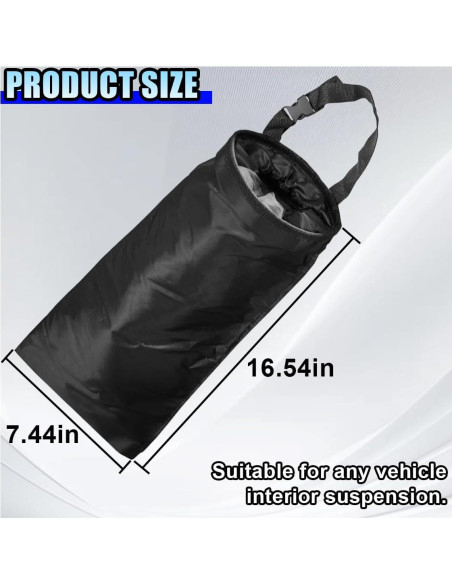 Bolsa de Basura para Auto DUSCOKE 2PCS Desmontable 42x19cm