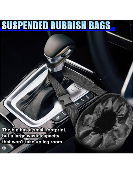 Bolsa de Basura para Auto DUSCOKE 2PCS Desmontable 42x19cm