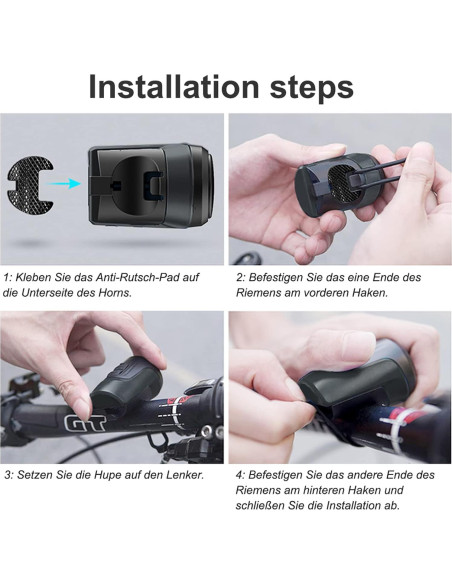 Timbre Eléctrico para Bicicleta BSSOK EH-1 125dB Impermeable Timbre Eléctrico para Bicicleta BSSOK EH-1 125dB Impermeable