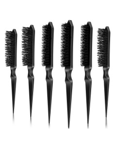 Set de 6 Cepillos de Teasing Yaomiao para Cabello Fino Negro