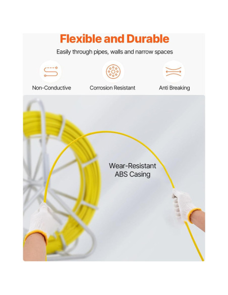 Cinta de Ducto de Fibra de Vidrio VEVOR 129.54 m x 0.64 cm