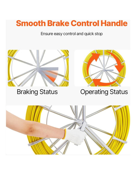 Cinta de Ducto de Fibra de Vidrio VEVOR 129.54 m x 0.64 cm