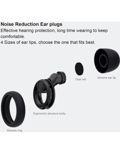 Tapones para Oídos Gutevoz con Cancelación de Ruido 30dB - 8 Pares