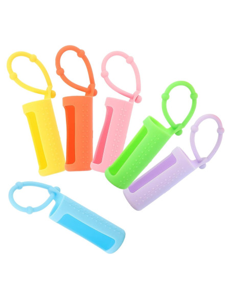 Funda de Silicona para Botellas de Aceite Esencial Artibetter 10ml - 6 Piezas