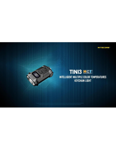 Linterna de Llavero Nitecore TINI3 600 Lúmenes USB-C Naranja