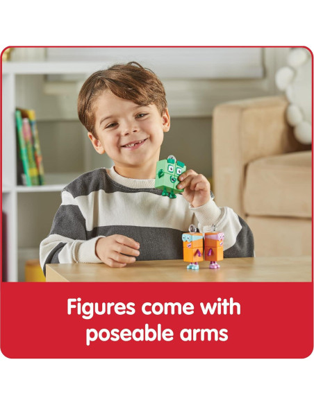 Figuras de Juguete Numberblocks Cuatro y Terribles Dos - hand2mind