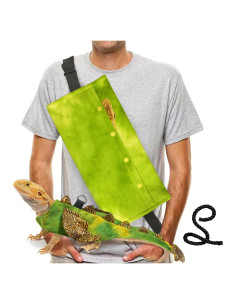 Disfraz Dragón Barbudo Yosadol con Arnés y Transportador Verde