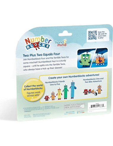 Figuras de Juguete Numberblocks Cuatro y Terribles Dos - hand2mind