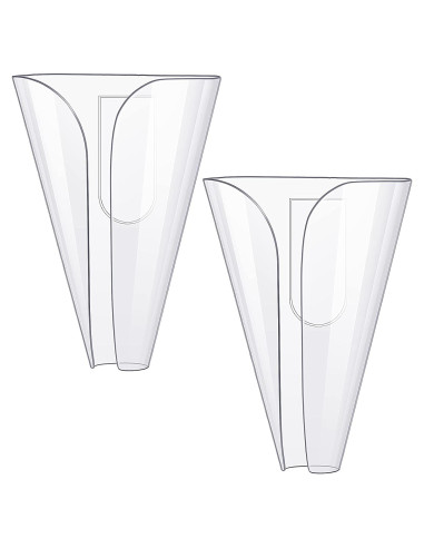 Soporte de Jabón Montado en Pared CHENGU - 2 Piezas Transparente