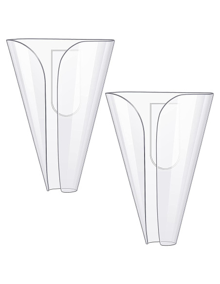 Soporte de Jabón Montado en Pared CHENGU - 2 Piezas Transparente