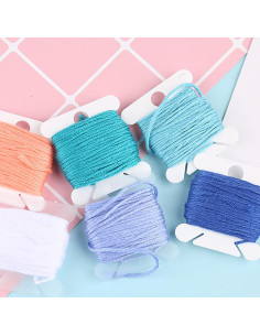 Set de 100 Bobinas de Hilo de Plástico KVMORZE con Enrollador 2