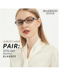 Gafas de Lectura Madison Avenue 4 Pack Mujeres Bloqueo Luz Azul 2