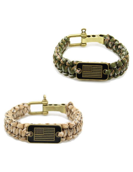 Pulsera de Supervivencia XINISI 20 en 1 Ajustable 23.5-29.5 cm