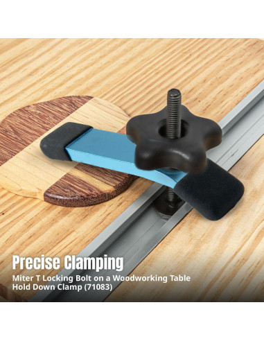 Bolas de Bloqueo Miter T POWERTEC 1/4"-20 2.54 cm 10PK