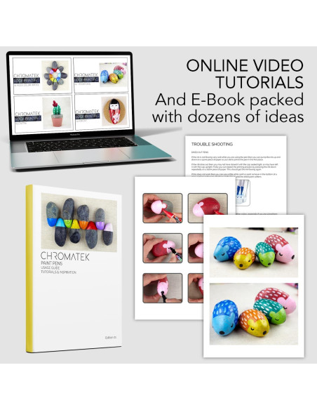 Marcadores de Pintura Acrílica CHROMATEK - 21 Colores Premium