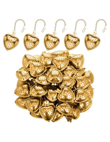 Infusores de Té de Acero Inoxidable Sumind - 100 Pcs Corazón