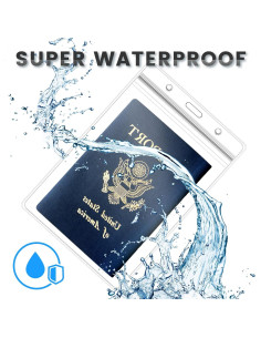 Portapasaportes Impermeable Tinlade con Cuerdas Reutilizables 2