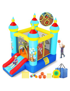 Casa Inflable AKEYDIY para Niños 3-6 Años con Tobogán