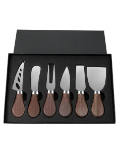 Juego de cuchillos para queso YJNSFT 6 piezas acero inoxidable