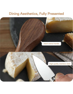 Juego de cuchillos para queso YJNSFT 6 piezas acero inoxidable 2