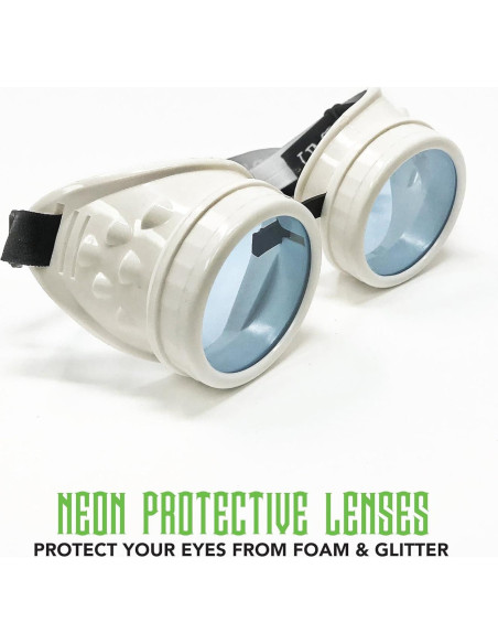 Gafas Steampunk Rave Hyper Vision UMBRELLALABORATORY UV Blancas Gafas Steampunk Rave Hyper Vision UMBRELLALABORATORY UV Blancas