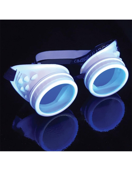 Gafas Steampunk Rave Hyper Vision UMBRELLALABORATORY UV Blancas Gafas Steampunk Rave Hyper Vision UMBRELLALABORATORY UV Blancas