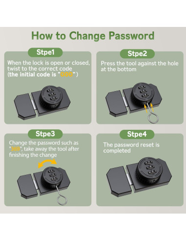 Cerradura de Combinación MeBantoo FY-Code Lock 003 Negra