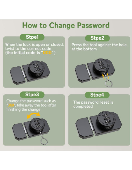 Cerradura de Combinación MeBantoo FY-Code Lock 003 Negra Cerradura de Combinación MeBantoo FY-Code Lock 003 Negra