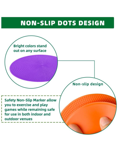 Marcadores de Piso Antideslizantes Aryjmz 22.86 cm 12 Piezas