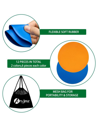 Marcadores de Piso Antideslizantes Aryjmz 22.86 cm 12 Piezas