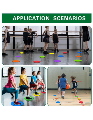 Marcadores de Piso Antideslizantes Aryjmz 22.86 cm 12 Piezas