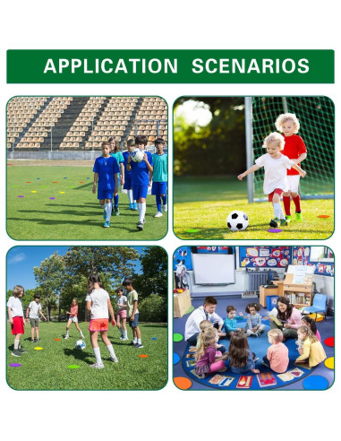 Marcadores de Piso Antideslizantes Aryjmz 22.86 cm 12 Piezas