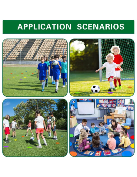 Marcadores de Piso Antideslizantes Aryjmz 22.86 cm 12 Piezas