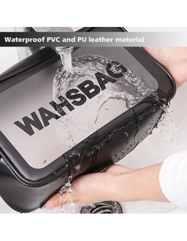 Bolsa de Aseo de Viaje DAPOWER Negra 32x22 cm Impermeable